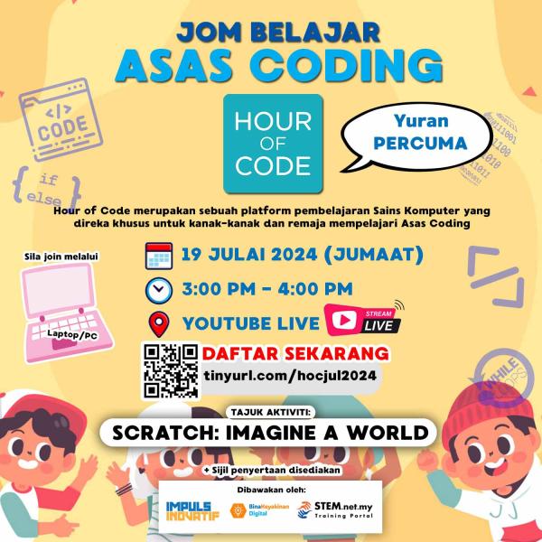 Jom Belajar Asas Coding HOC Julai 2024